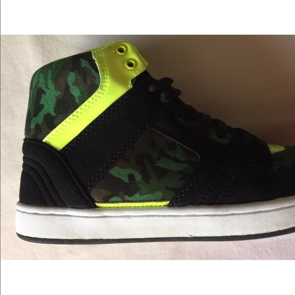 Deena & Ozzy Camo High-Top Sneakers Shoes Size 7 - Picture 2 of 7